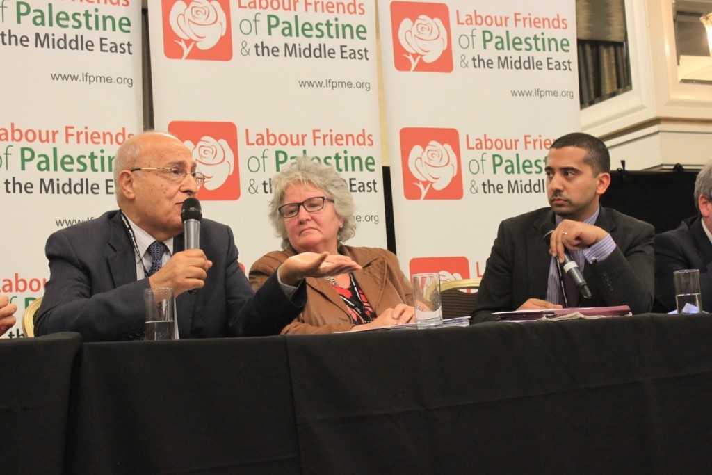 Dr Nabil Shaath - Head of Fatah International Relations Department. Anne Maguire MP - Chair Labour Friends of Israel. - Panel Chair Mehdi Hassan, Broadcaster